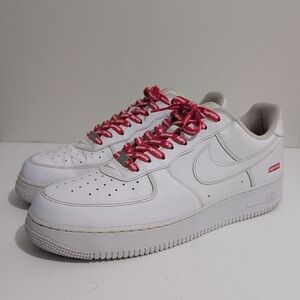 Pre-Loved Nike Air Force 1 x Supreme Low White (CU9225-100) Size mens 13